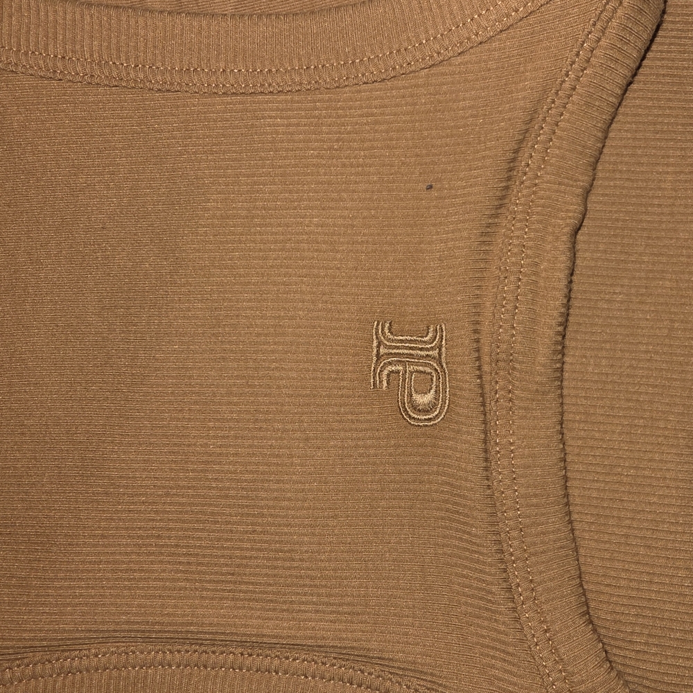 Tan Ribbed Tank Top‎ - Picture 3 of 4